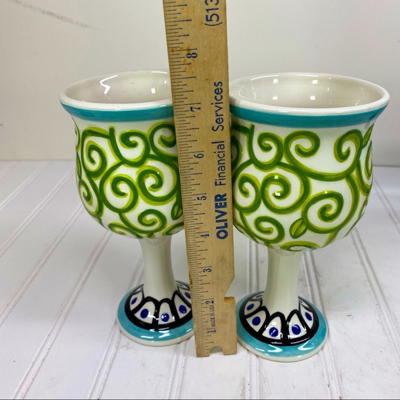 Nicole Engblom  ceramic whimsical goblets - Picture 2 of 7